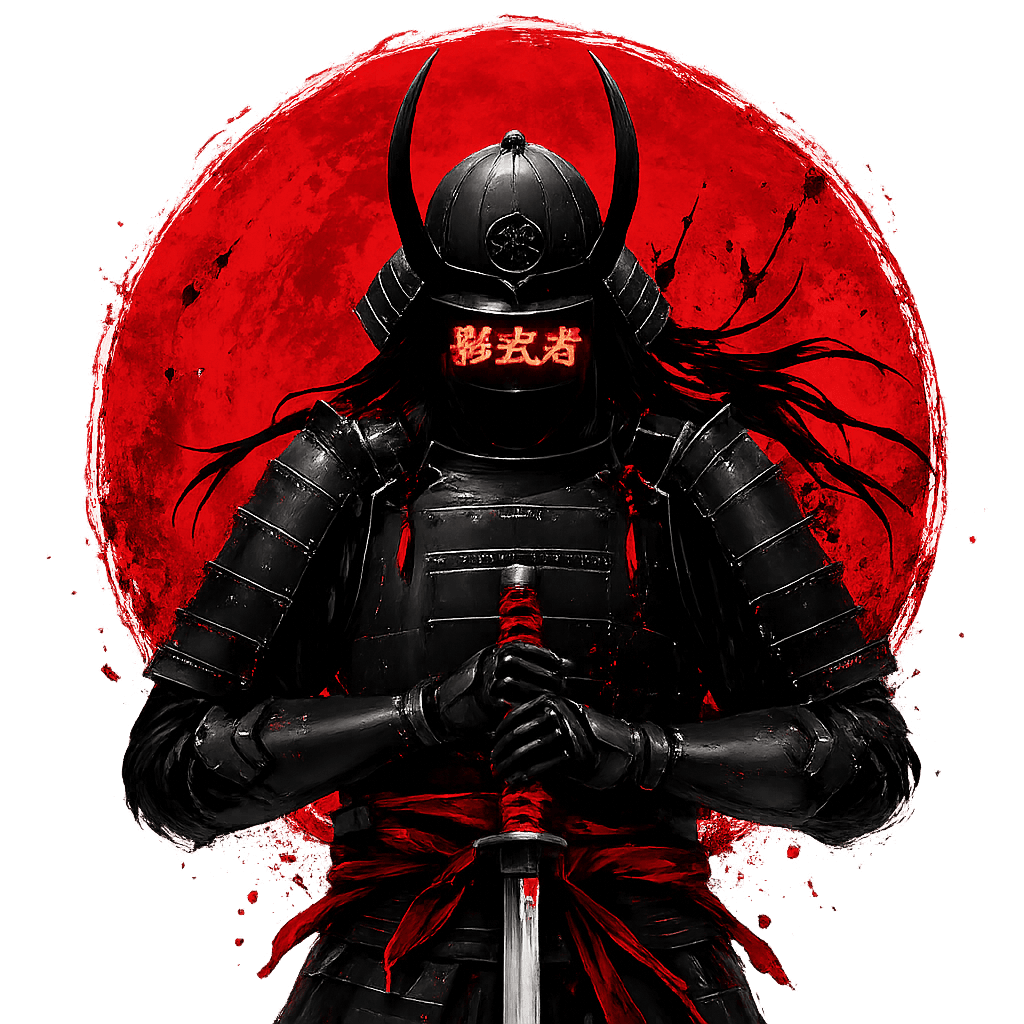 Samurai coder illustration